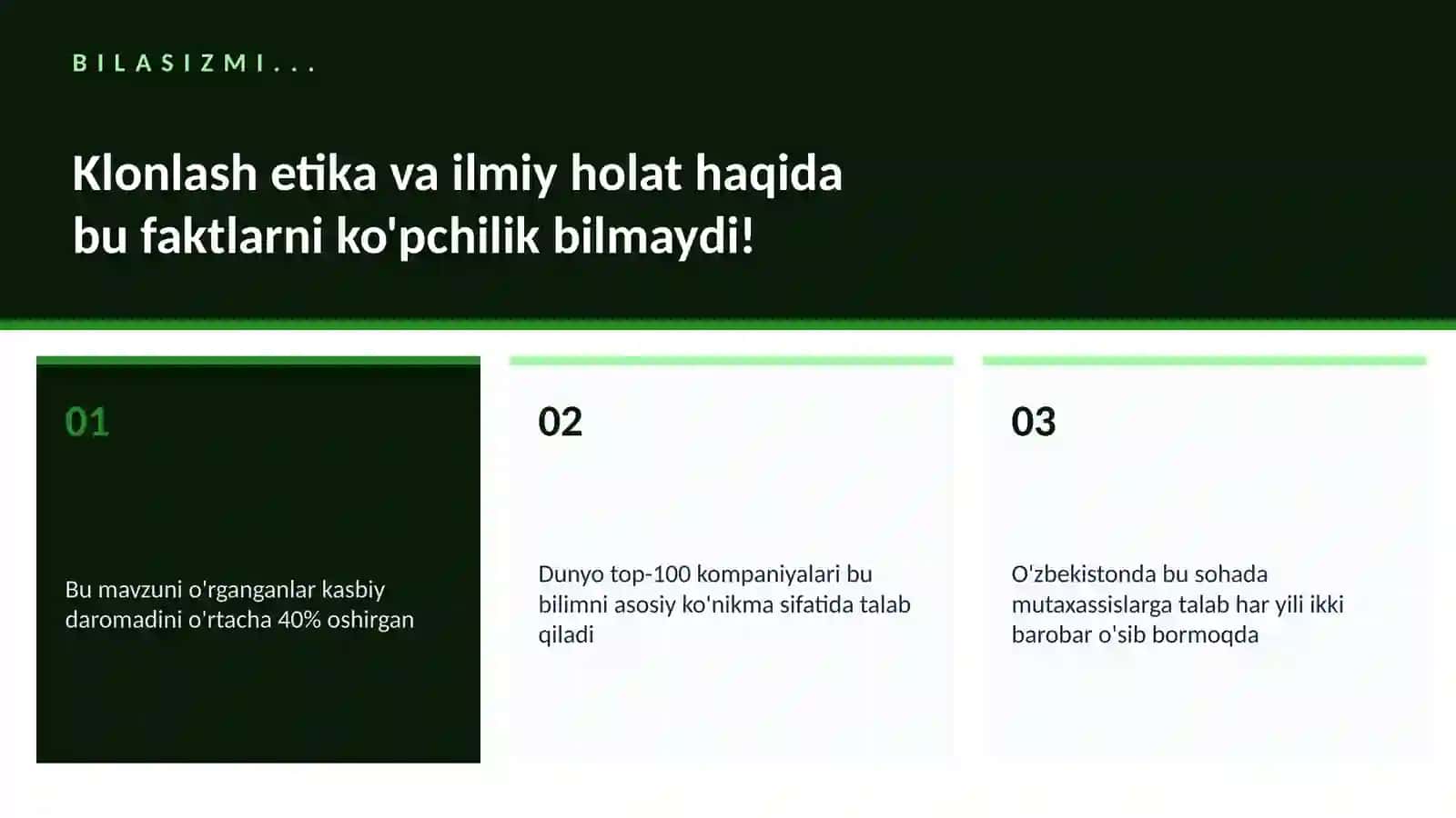 BIOTEXNOLOGIYA VA GENOMIKA 2