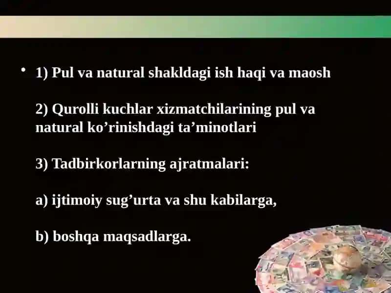 Davlat va iqtisodiyot. Davlatning ijtimoiy siyosati 2