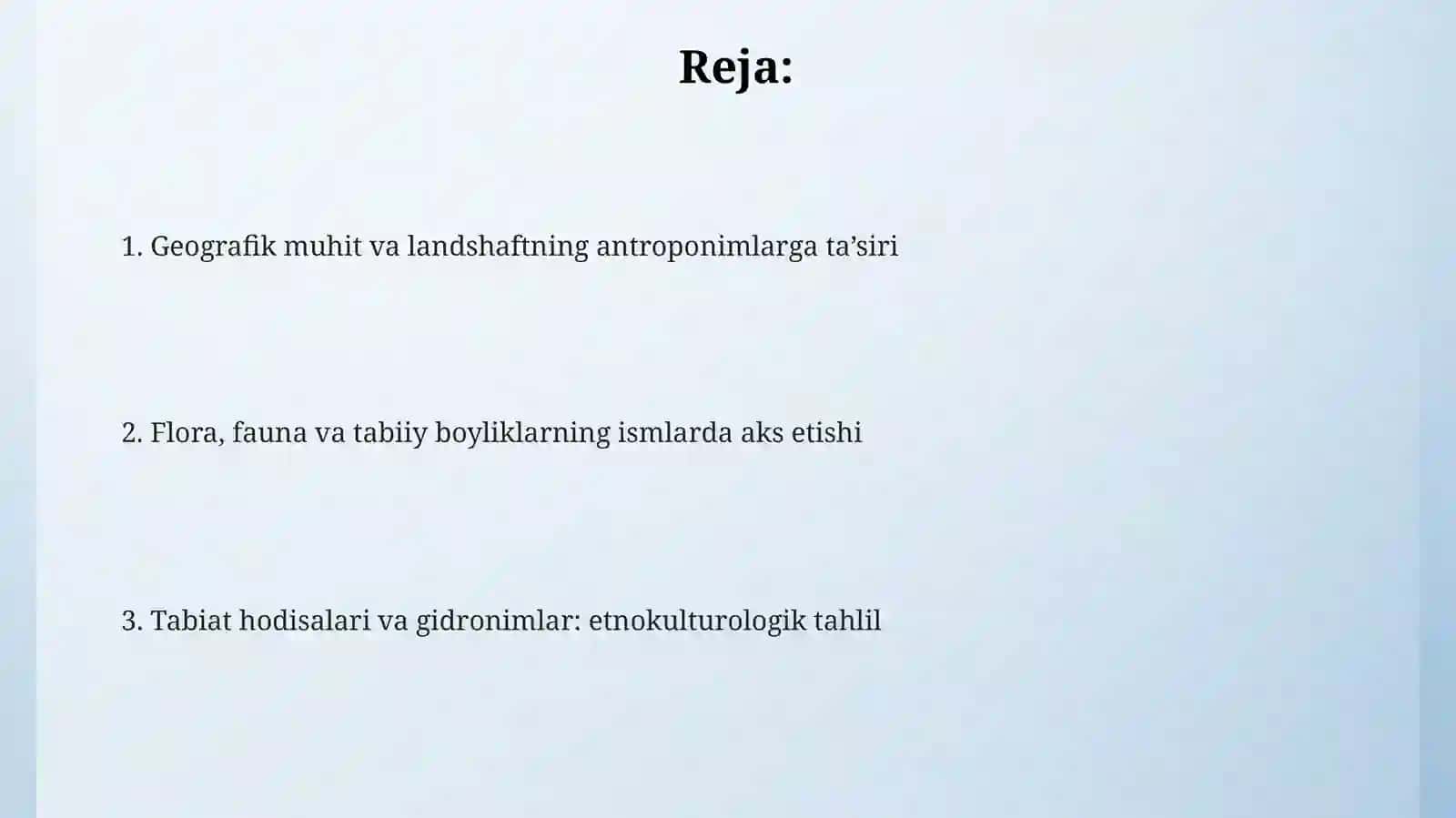 Antroponimlarningshakllanishidatabiiysharoitlarningta’siri 2