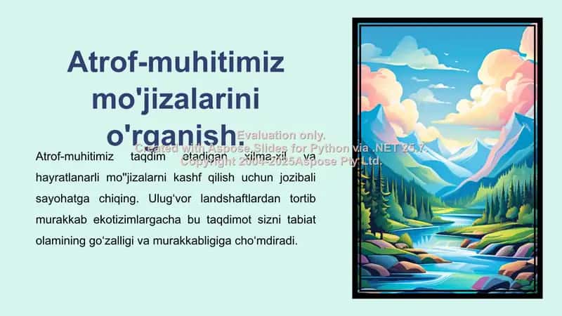 Atrof-muhit va tabiiy resurslar 2