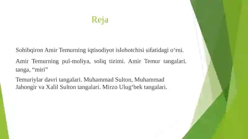 Amir Temur va Temuriylar davri tangalari 2