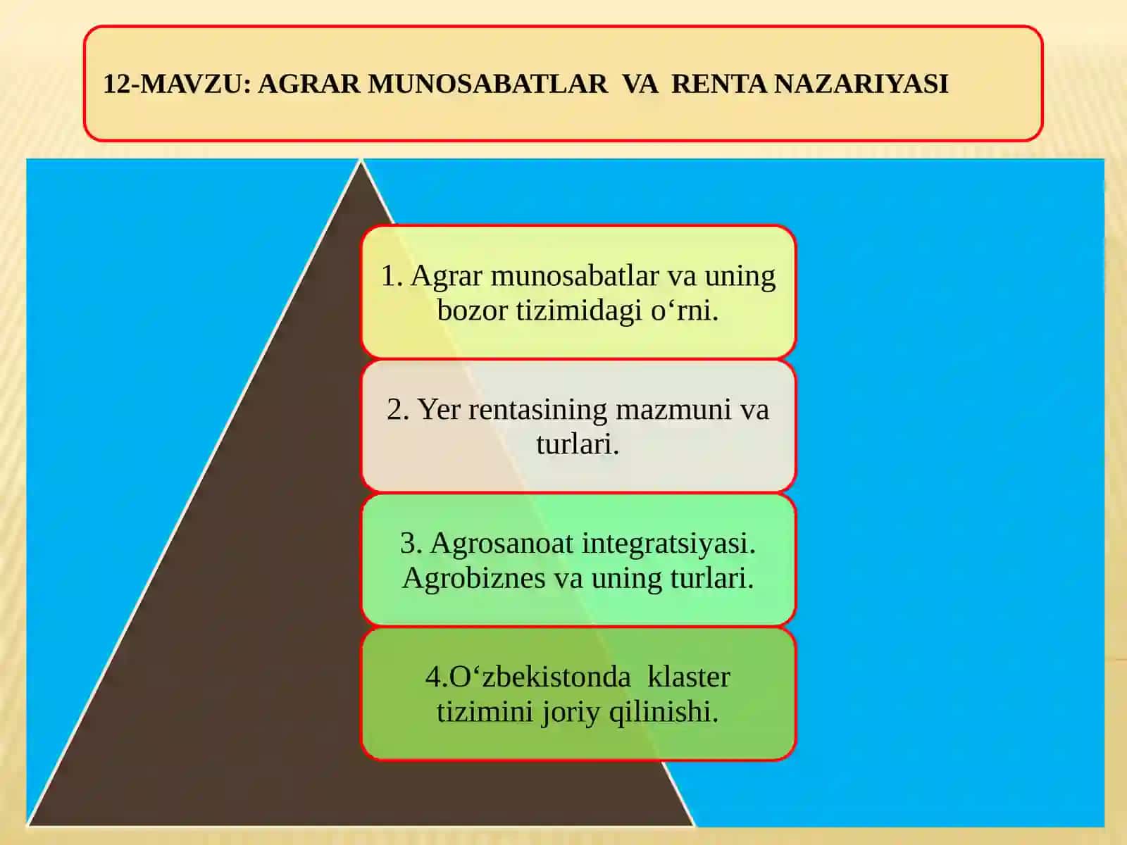 AGRAR MUNOSABATLAR VA RENTA 2