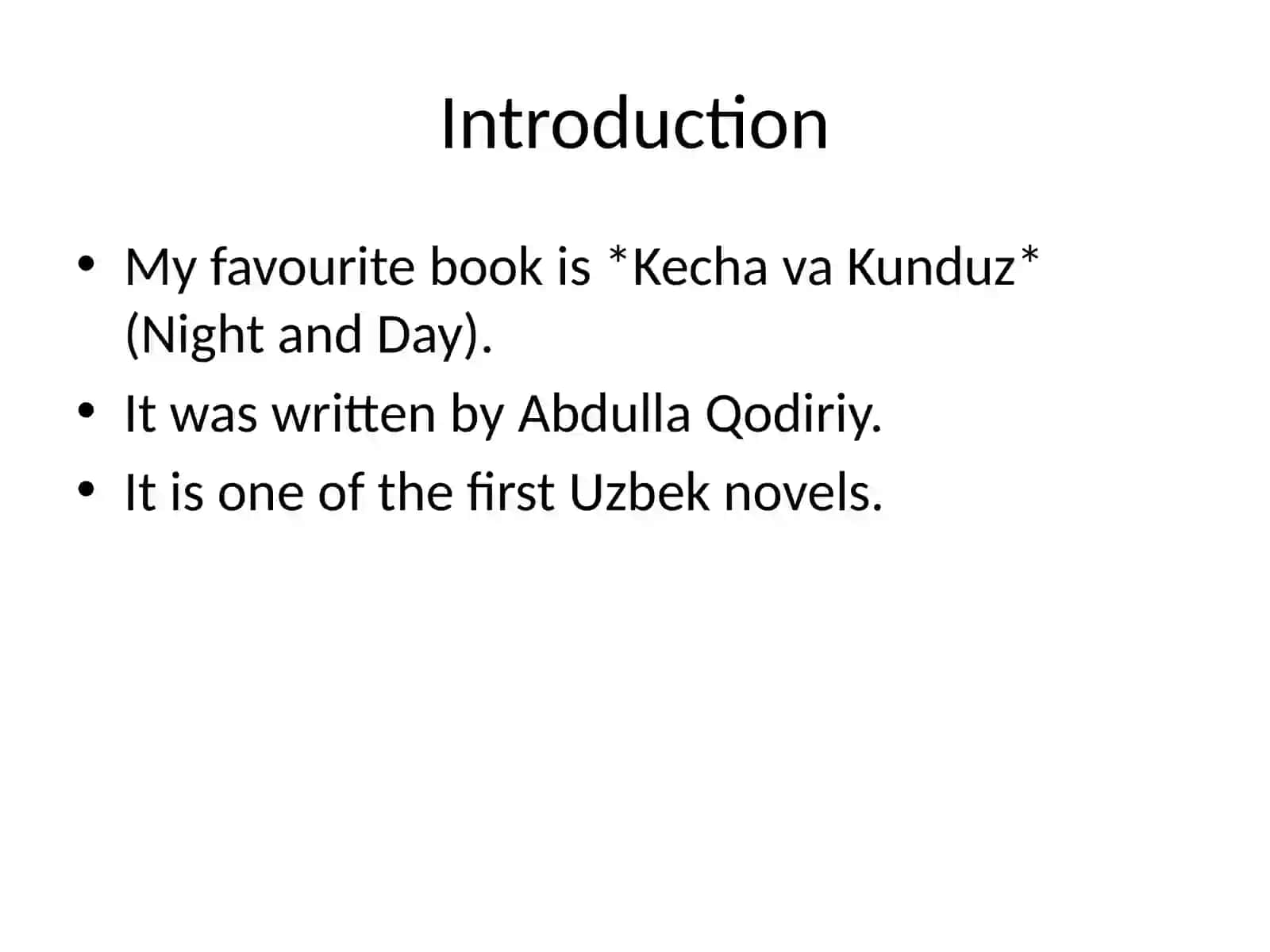 Kecha va Kunduz (Night and Day) 2