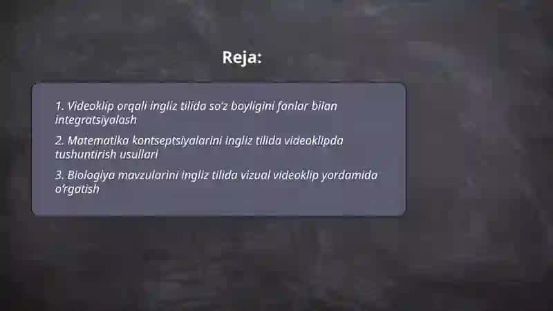 Ingliz tili -kelajak uchun poydevor 2