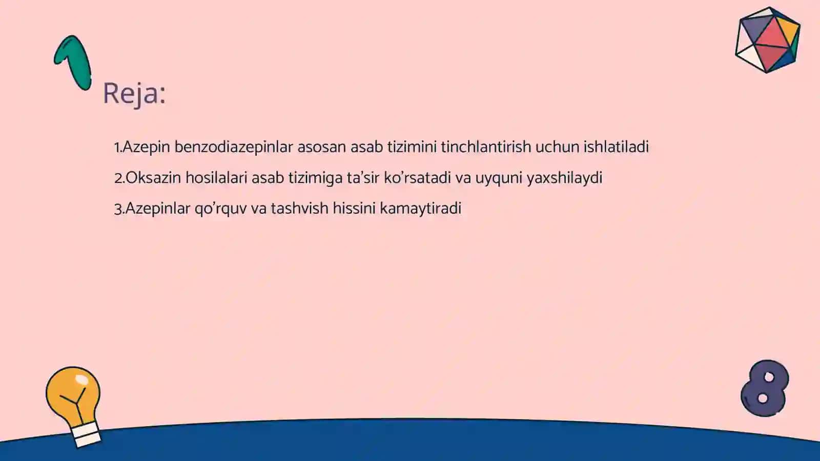 Azepin benzodiazepin va oksazin hosilalari 2