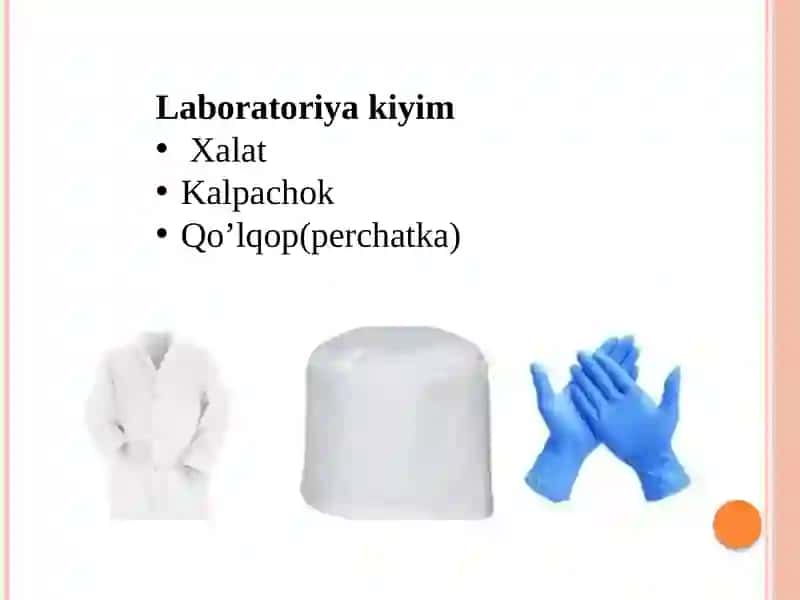 Laboratoriya jihozlarining umumiy ko'rsatmalar 2