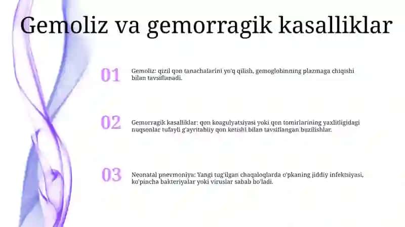Gemolitik Va Gemorragik Kasalliklar 2