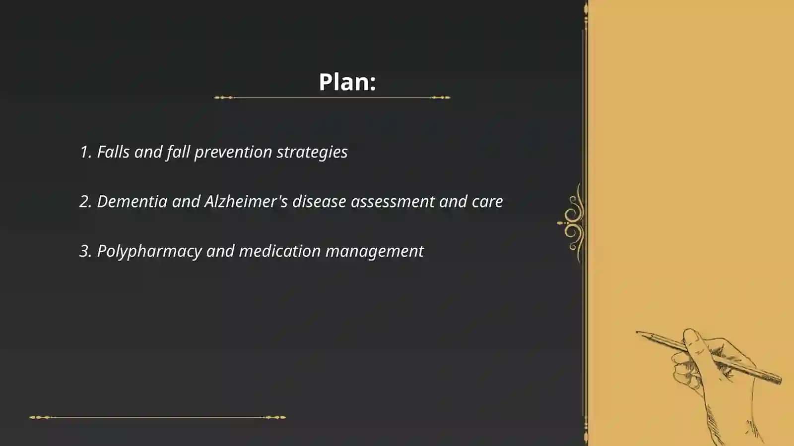 Investigate Common Geriatric Health Problems and Aids 2