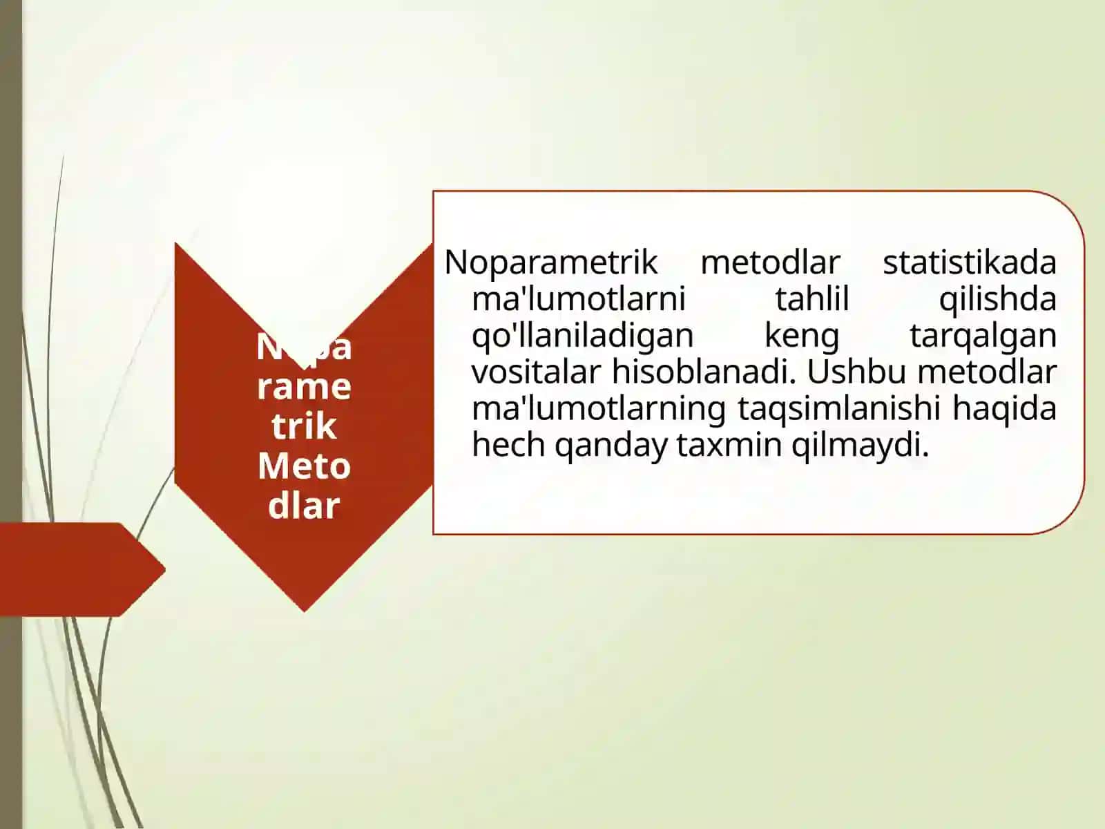 Oʻzaro boğliq tanlanmalarni statistik jihatdan tadqiq etish. 2