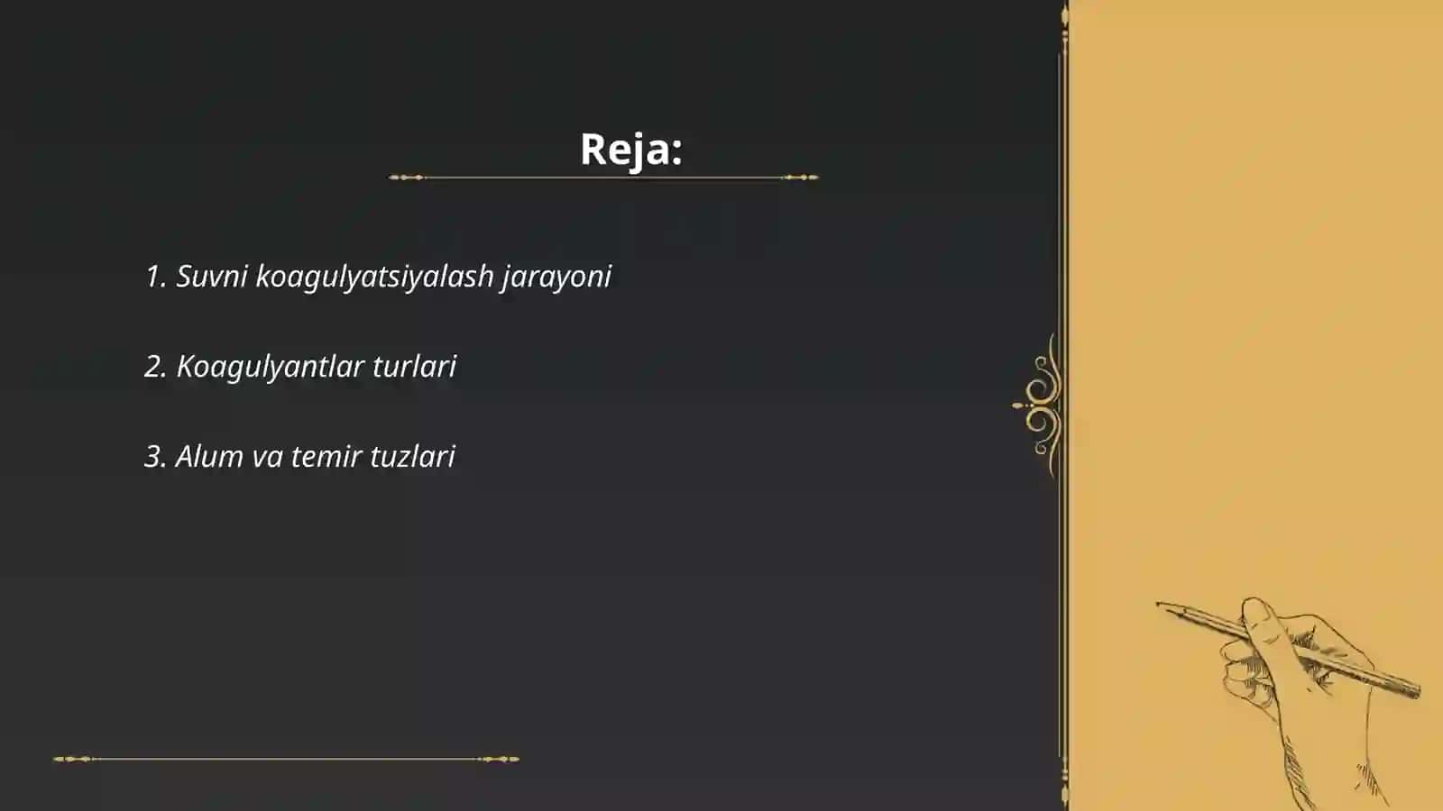 Suvni koagulyatsiyalash 2