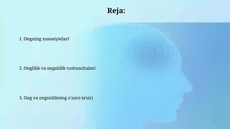 Ong va ong osti kontseptsiyalari 2
