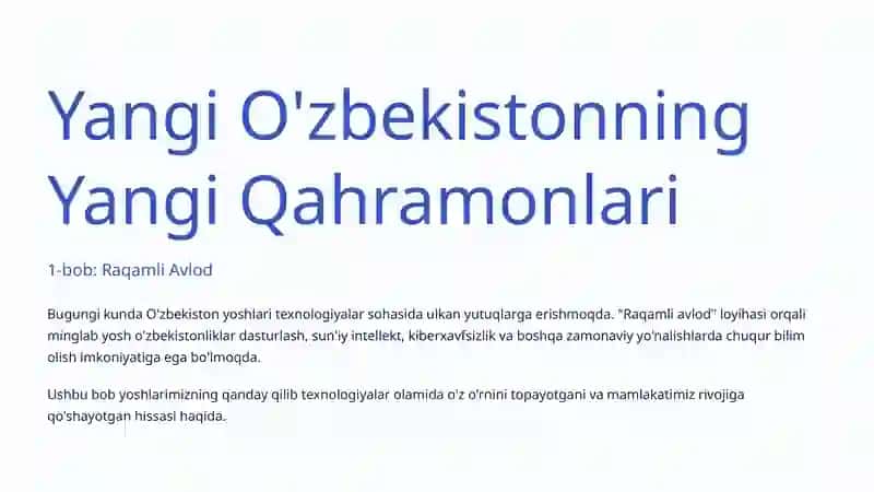 Raqamli Avlod va Ta'lim: Kelajakni Qurish 2