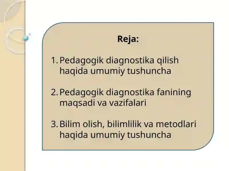 Pedagogik diagnostikaning mazmuni va ahamiyati 2