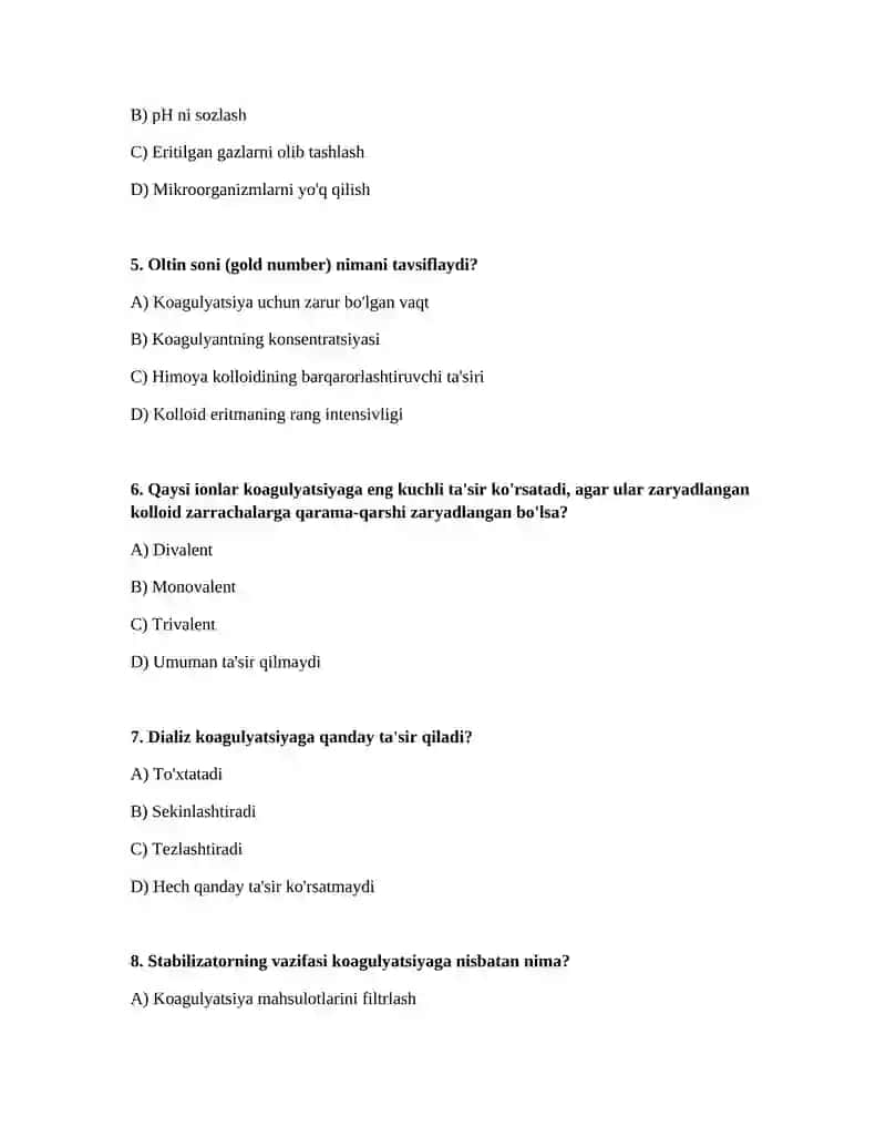 Koagulyatsiya va uning ahamiyati 2