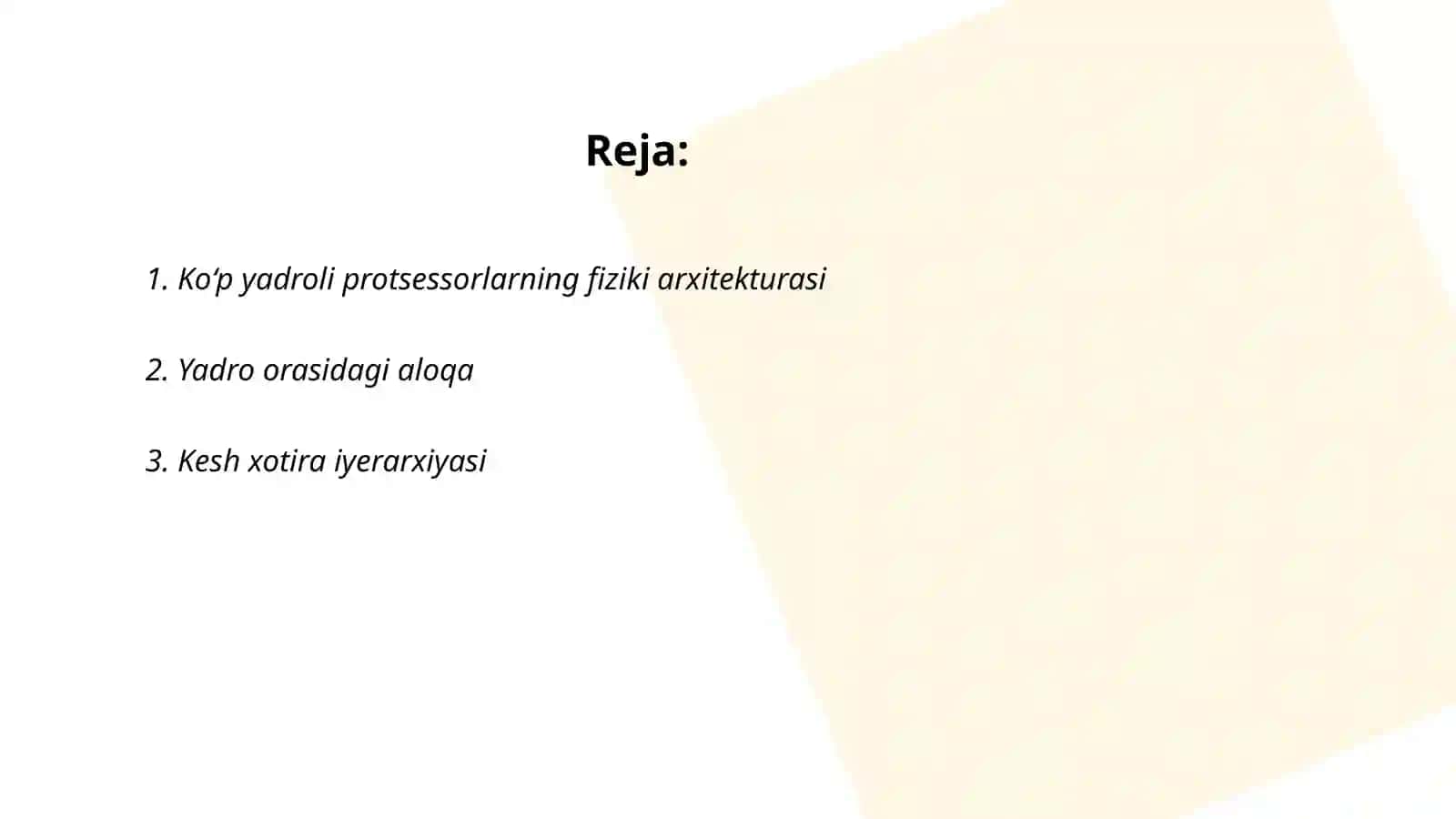 Ko‘p yadroli protsessorlarning arxitektura turlari 2