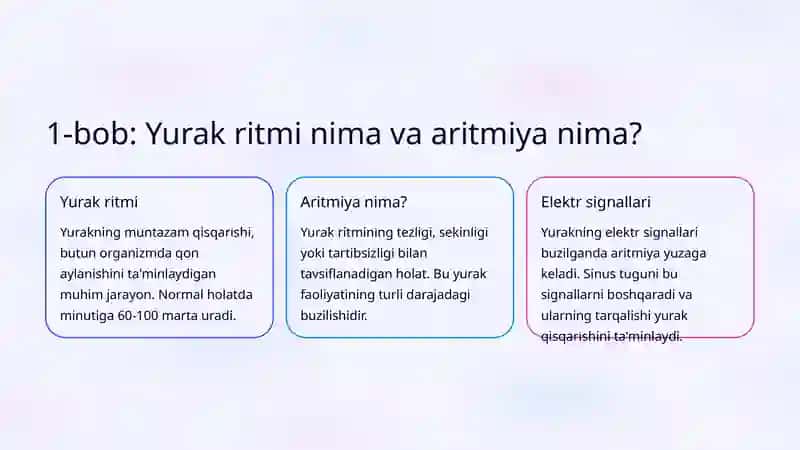 Aritmiyalar: Asosiy turlari va davolash usullari 2