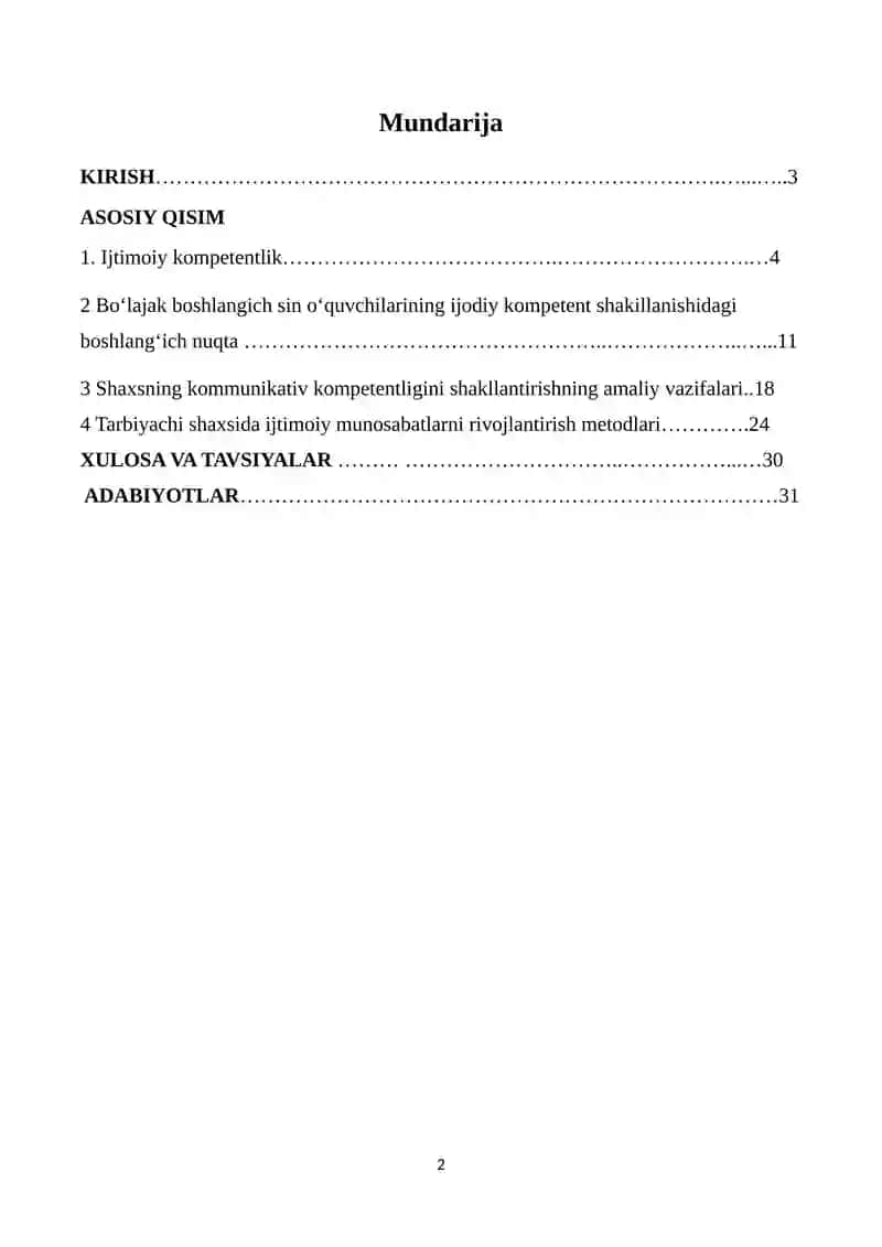 Ijtimoiy kompetentlikni shakllantirish funksiyalari 2