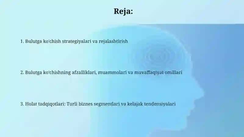 Bulutga (ko'chirish) migratsiya va keys holatlar 2