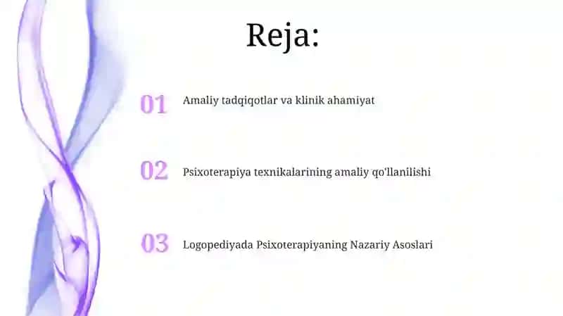 Psixoterapiya. Psixoterapiya usullarining logipediyada qo'llanishi 2