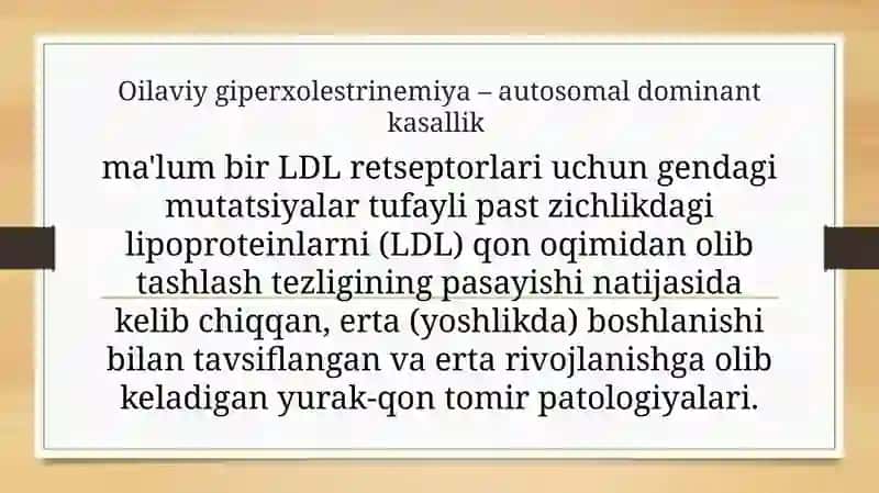 Oilaviy giperxolesterinemiya 2