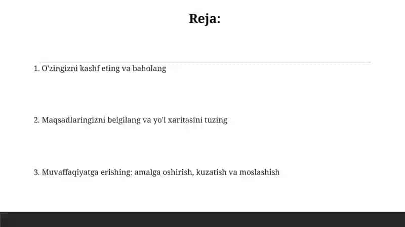 KASBIY RIVOJLANISH REJASI 2
