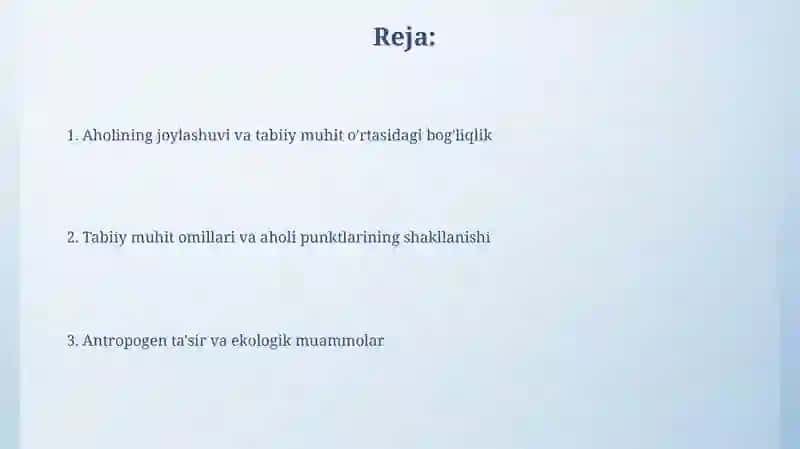 Aholi joylashtirish vatabiiymuhit 2