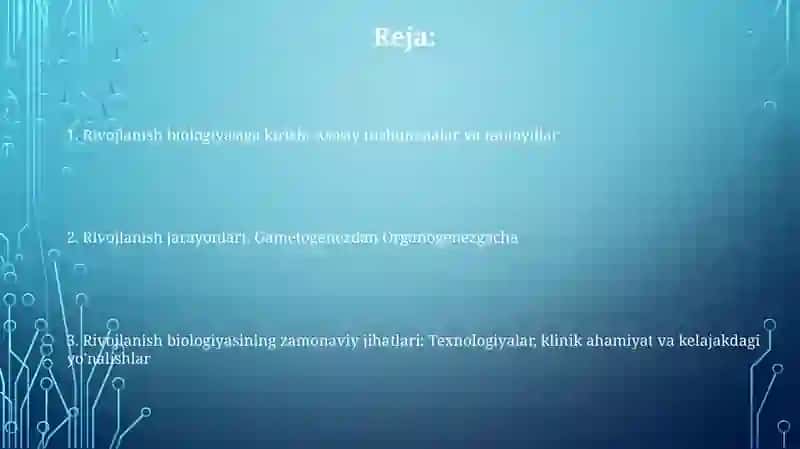 Rivojlanish biologiyasi 2