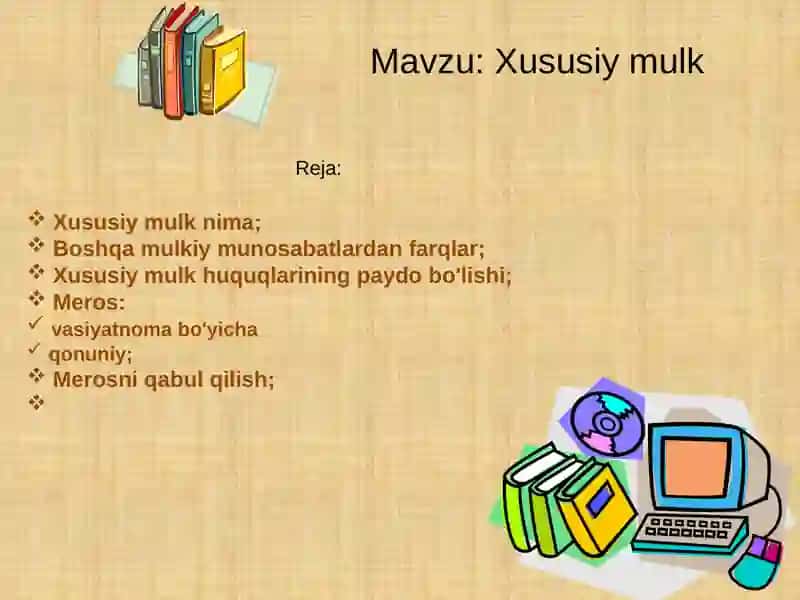 Xususiy mulk 2