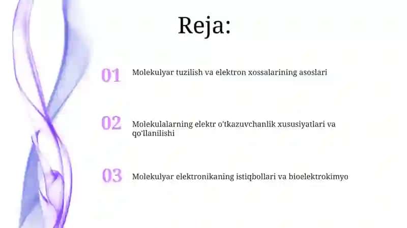 Molekulalarning elektr xususiyatlari 2