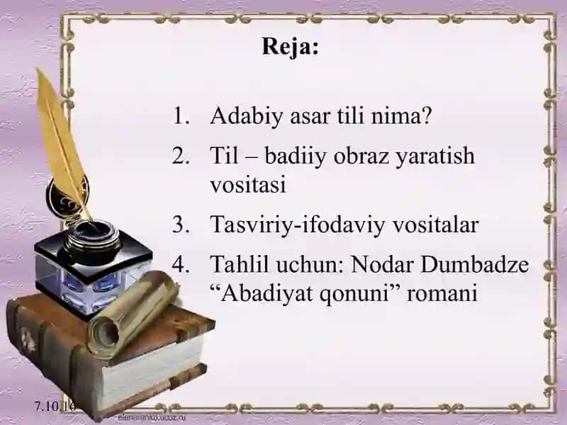 Adabiy asar tili 2