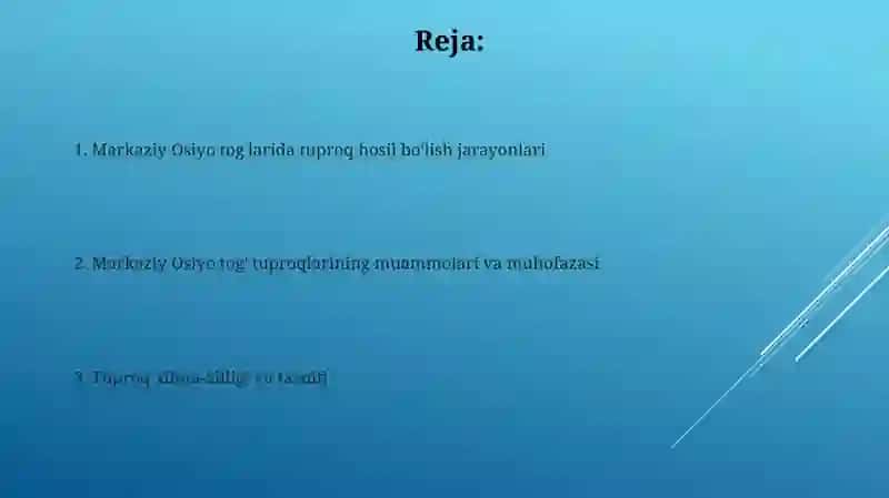 Oʻrta Osiyo togʻ tuproqlari 2