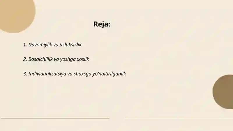 Davomiylik va uzluksizlik 2