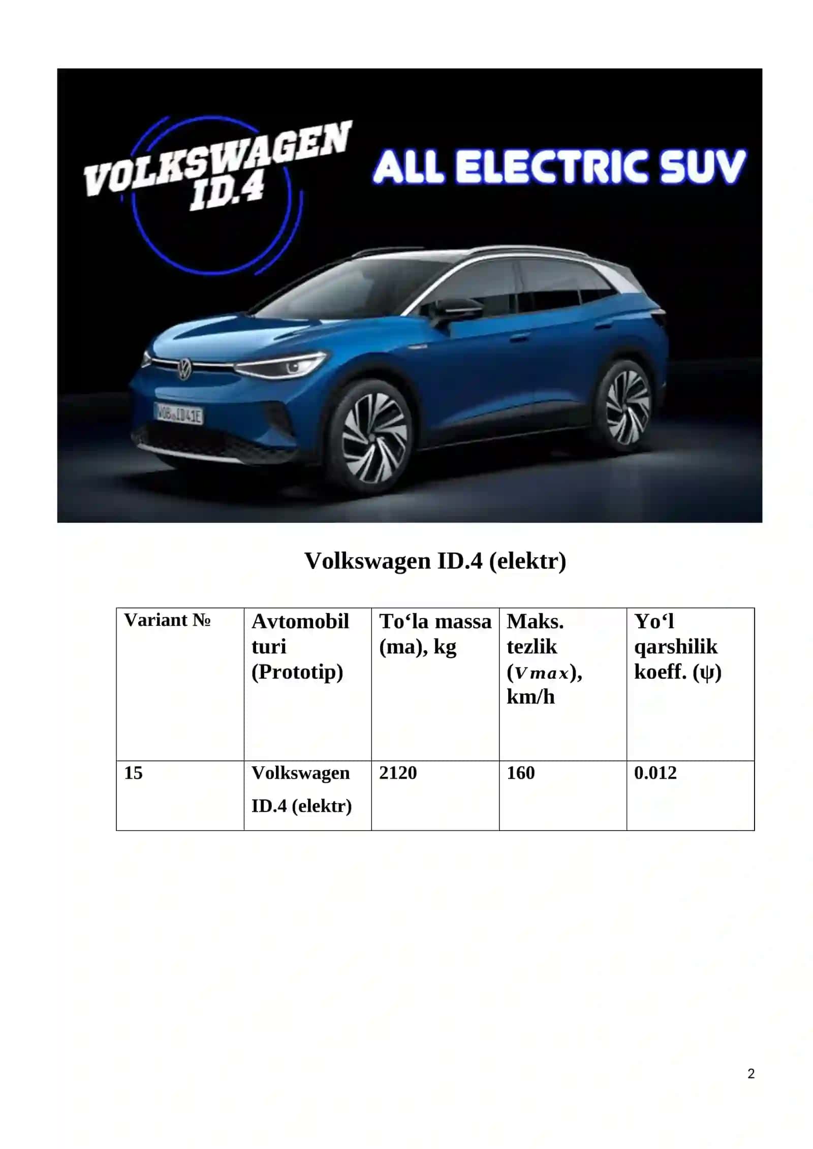 Volkswagen ID.4 (elektr) 2