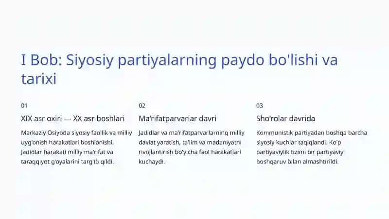 Siyosiy partiyalar va ularning faoliyati 2