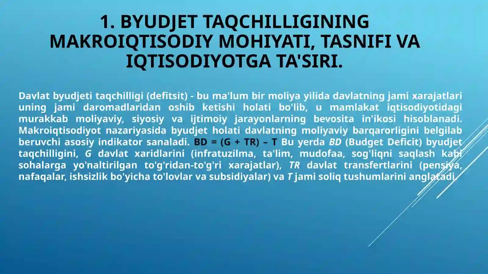 Byudjet taqchilligi 2