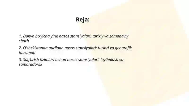 Nasos stansiyalari ma’lumotnoma 2
