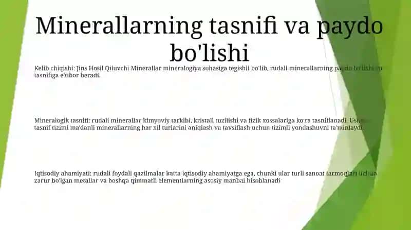 Jins Hosil Qiluvchi Minerallar 2