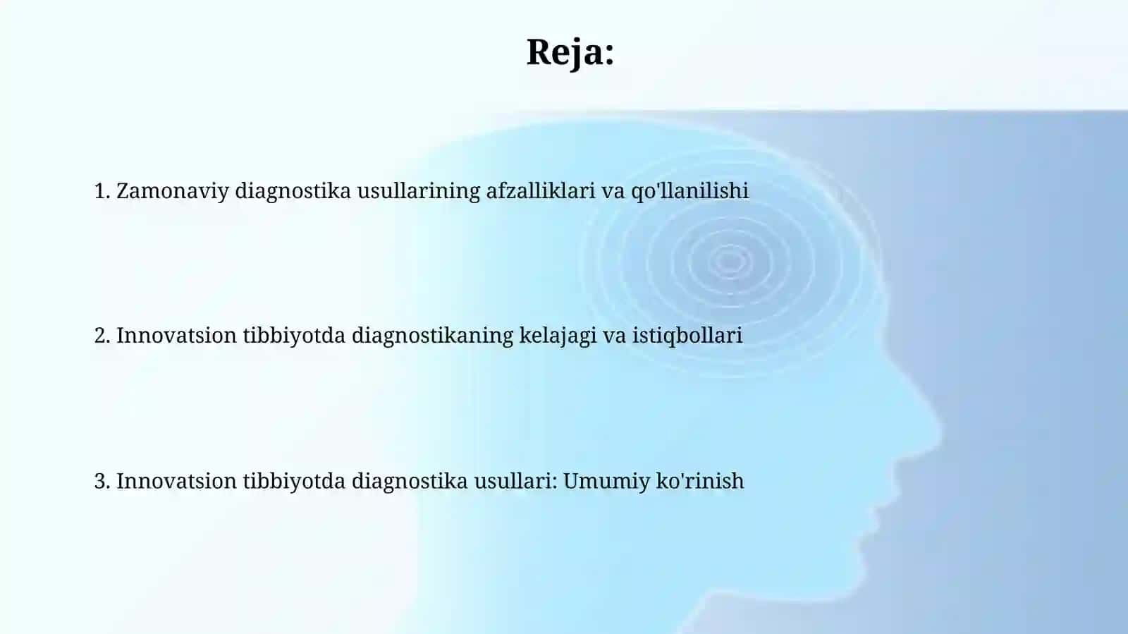 Innovatsion tibbiyotda diagnostika usullari va ularning ahamiyati 2