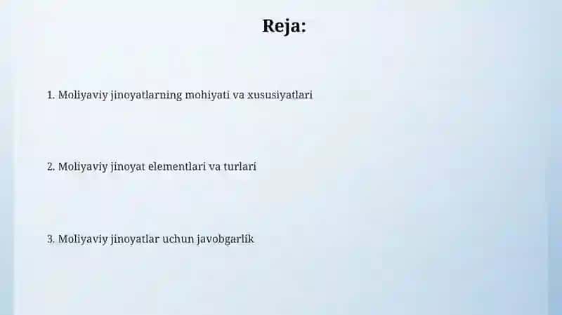 Moliyaviy huquqbuzarlik 2