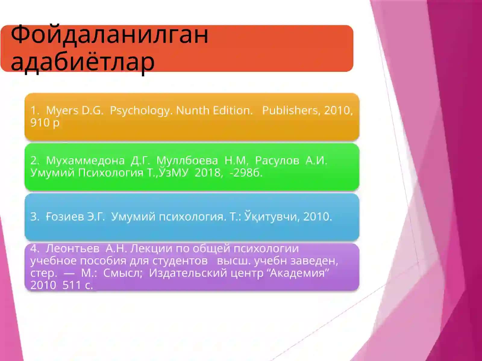 МУЛОҚОТ ПСИХОЛОГИЯСИ 2