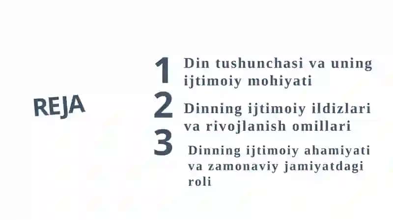 Dinning ijtimoiy ildizlari 2