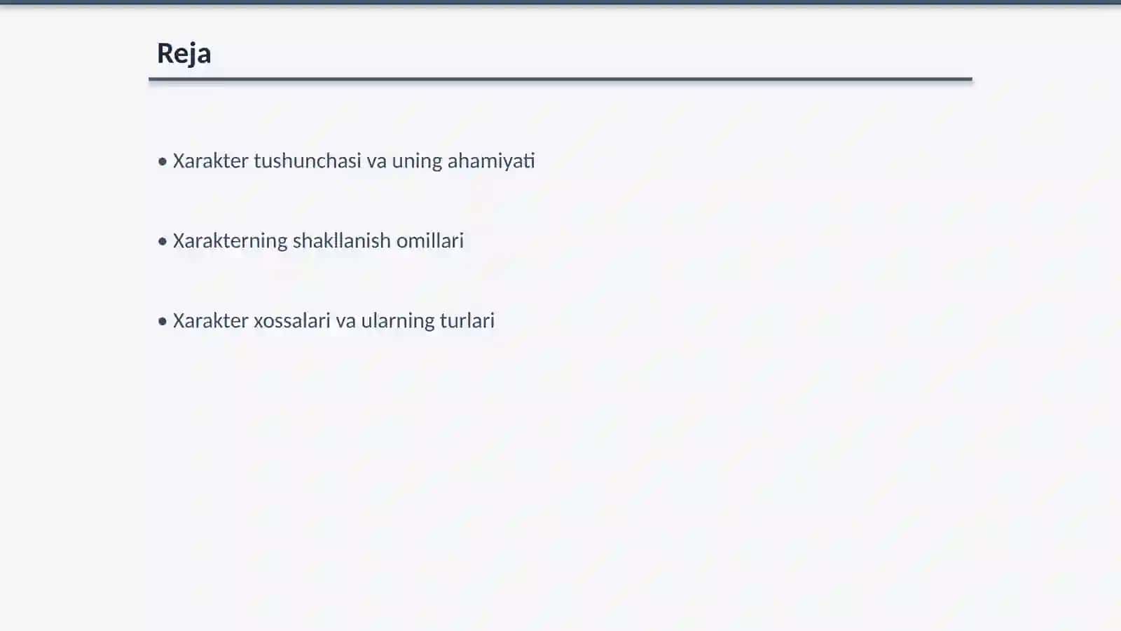 Xarakter va uning xossalari 2
