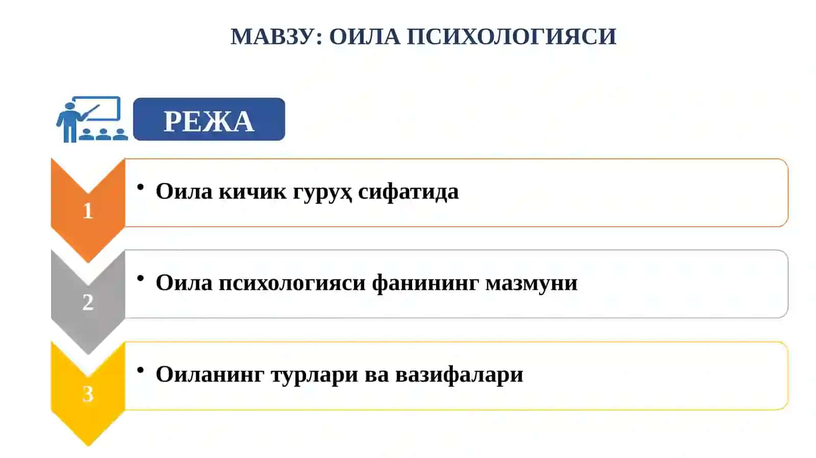 ОИЛАВИЙ МУНОСАБАТЛАР ПСИХОЛОГИЯСИ 2