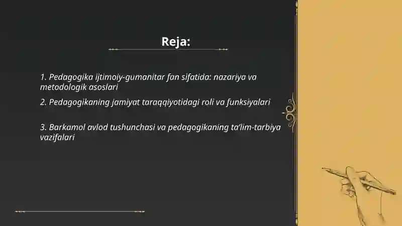 Pedagogikaning Ijtimoiy-Gumanitar Fan Sifatida 2