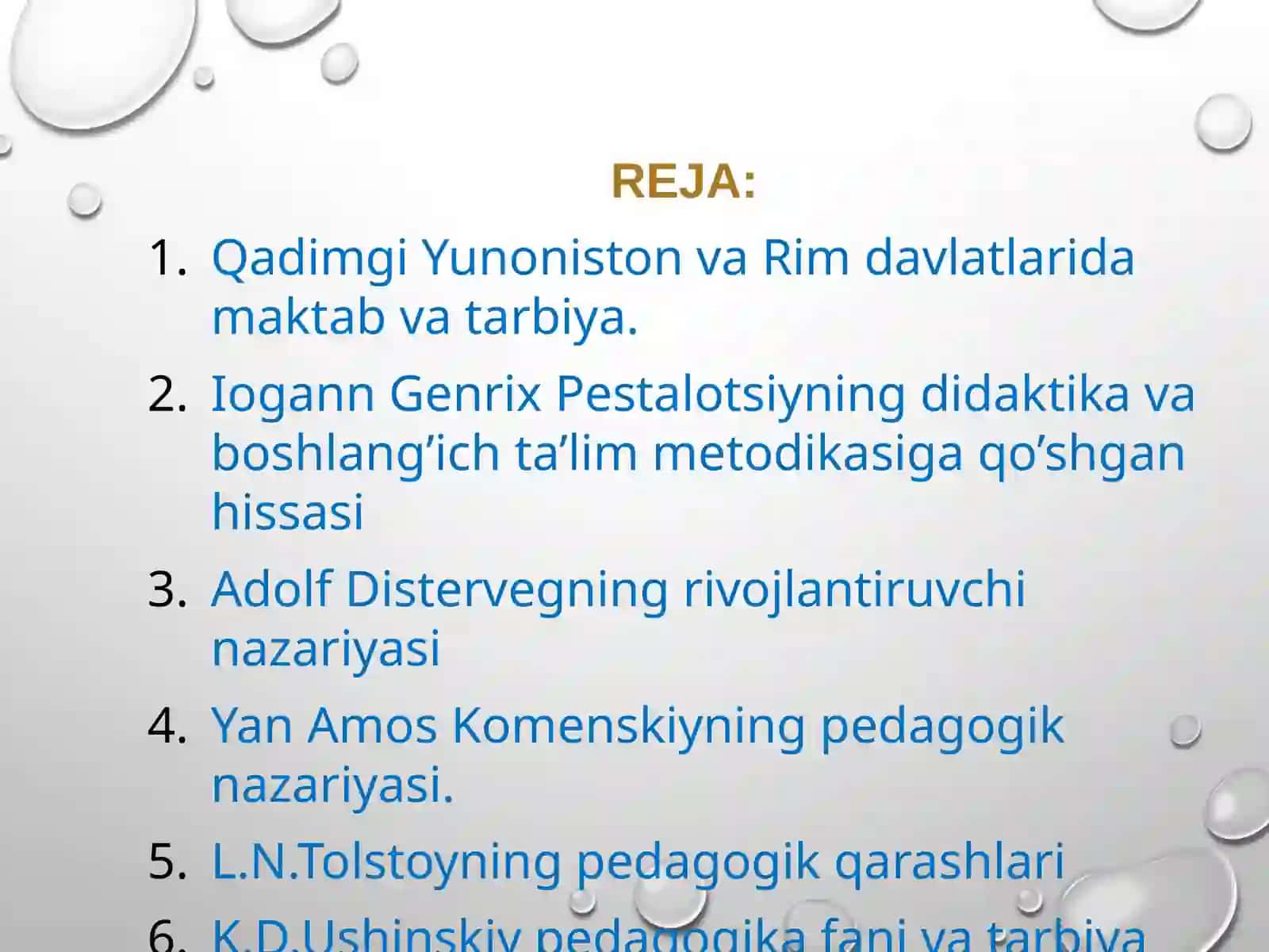 Ta’lim prinsplari. Prinsplarni tanlashga umumiy yondashish 2
