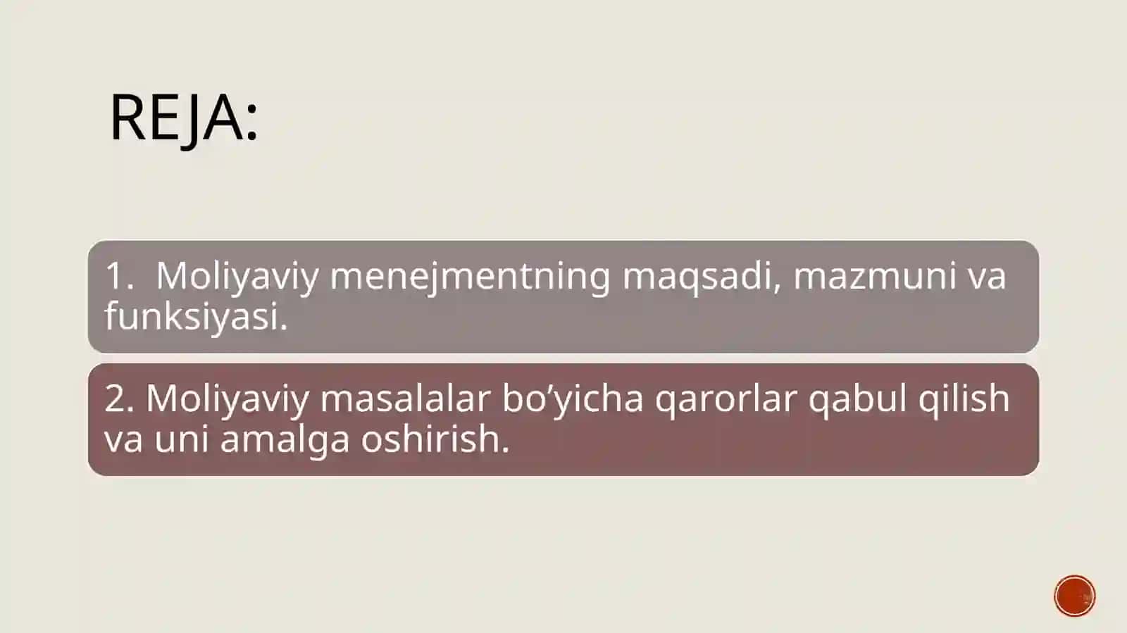 Moliyaviy menedjment tushunchasi 2