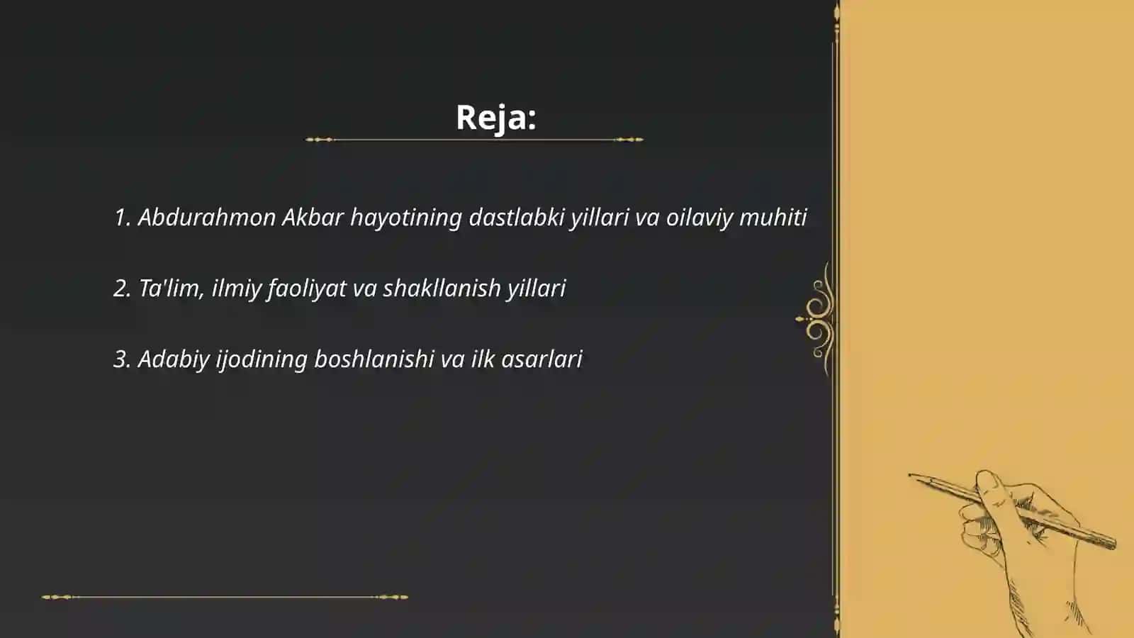 Abdurahmon Akbar Hayoti va ijodi 2