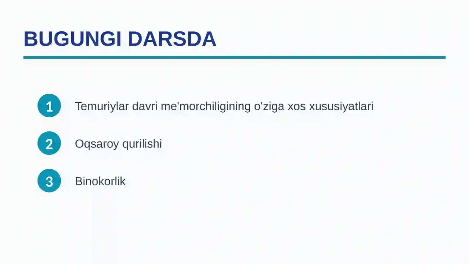 TEMURIYLAR DAVRI ME'MORCHILIGI 2