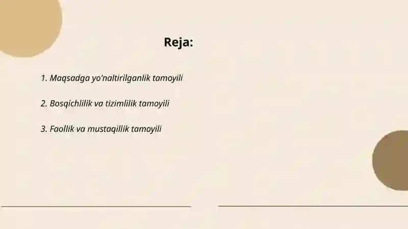 Taʼlim tamoyillari 2