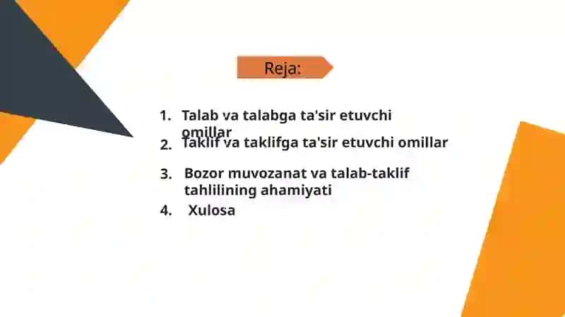 Talab va Taklif tahlili 2